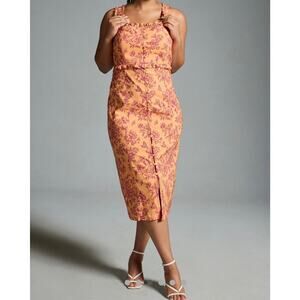 Anthropologie The Linden Slim Square-Neck Dress NWT 2X